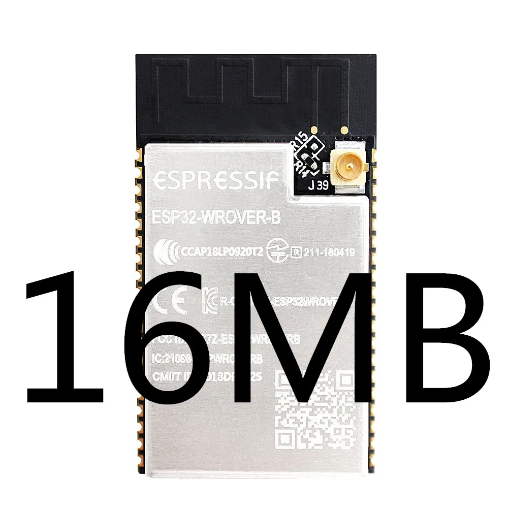 ESP32-WROVER-B ESP32-WROVER-IB Ipex антенный модуль на основе ESP32-D0WD WiFi-BT-BLE MCU модуль 4 Мб/16 МБ SPI flash - Цвет: ESP32-WROVER-IB 16MB