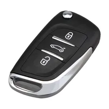 3 Botones Clave Remoto Lámina va2 433 mhz Chips Transponder PCF7961 Batería Para Peugeot CE0536 PREGUNTAR Refit Coche Clave P28