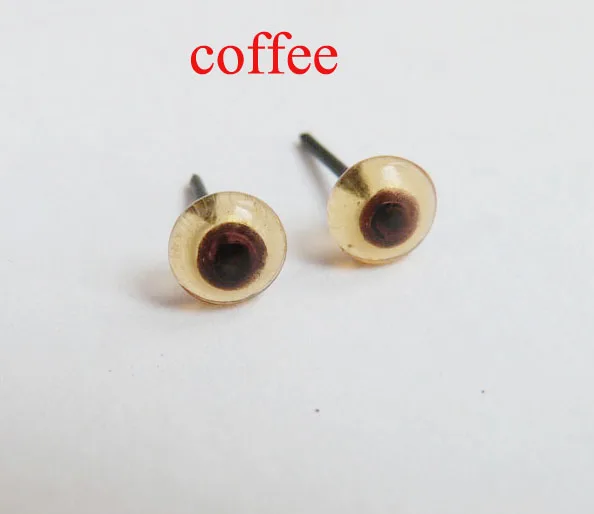 70pcs/lot new arrvial 6/8/10/12/14/16mm glass toy eyes with pin for diy handcraft maerials--color option 8