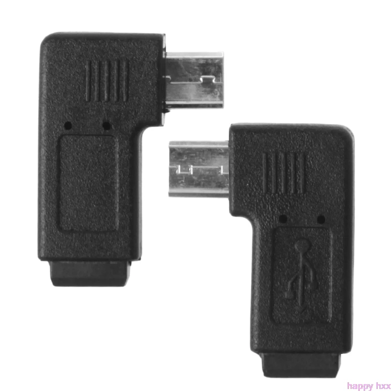 90d левый и правый угловой мини USB 5Pin гнездо к Micro адаптер для синхронизации