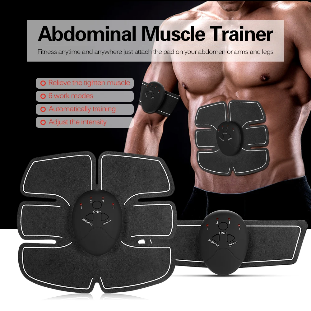 EMS Stimulation Muscle Stimulator Abdominal Muscle Trainer Pad Power