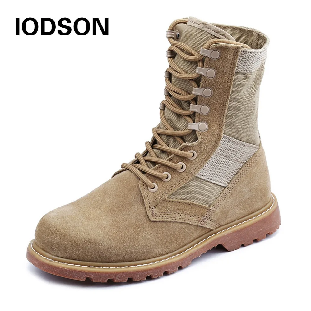 Winter/Autumn Men Military Leather Boot Outdoor Shoes Snow Boots