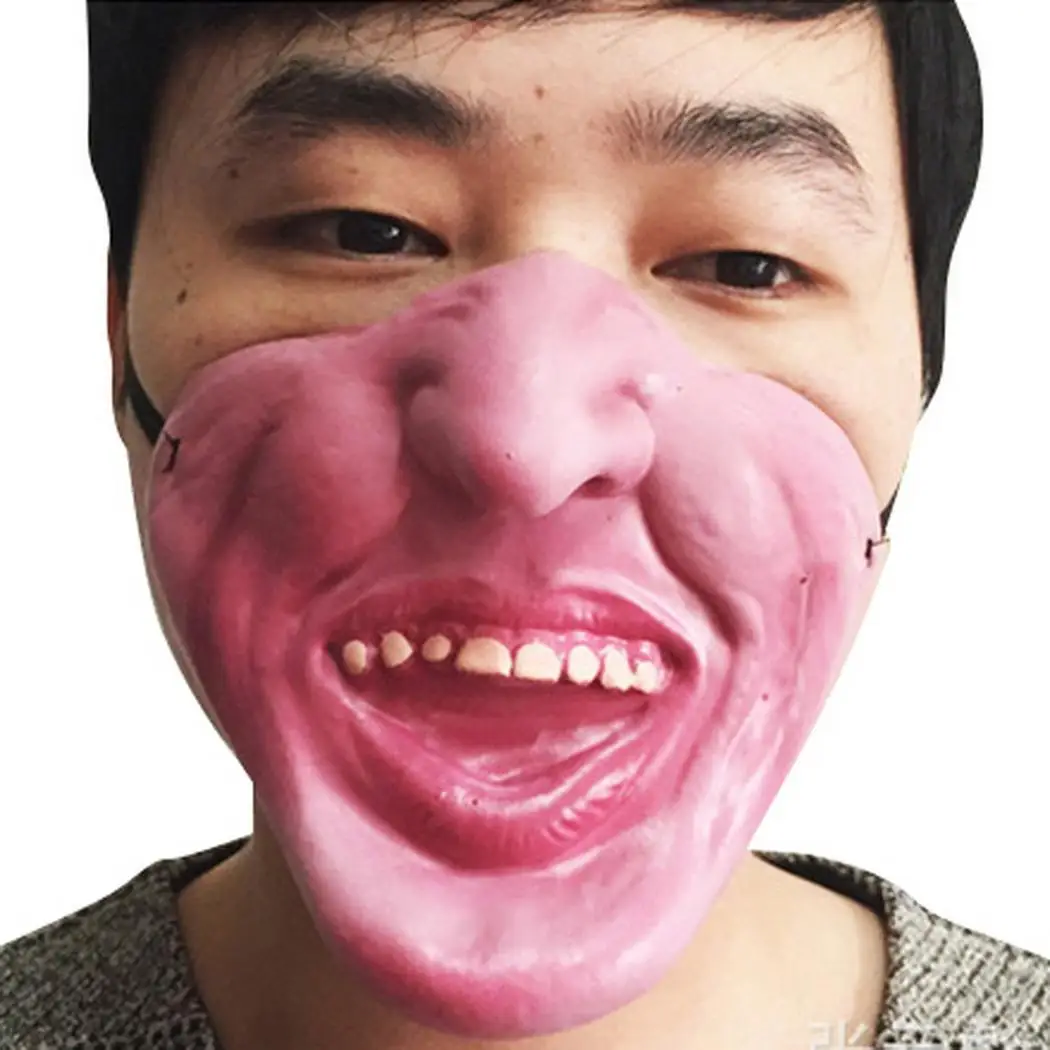 

21 Style Half Face Mask Latex Clown Masquerade Cosplay Halloween Party Decoration Durable Portable Toy Adult Kid