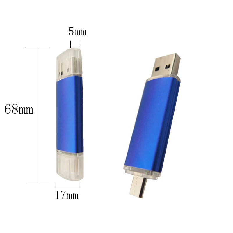 Смартфон USB флеш-накопитель металлический флеш-накопитель 64 Гб Флешка 8 ГБ 16 ГБ 32 ГБ 4 ГБ OTG внешний накопитель Usb карта памяти флеш-накопитель