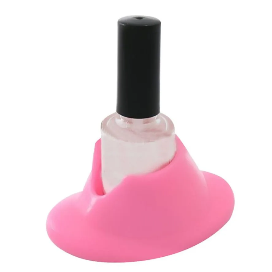 

New 1PC Polish Bottle Holder DIY Rubber Nail Gel Polish Holder Display Varnish Bottle Stand Glue Tilter Nail Art Equipment 35