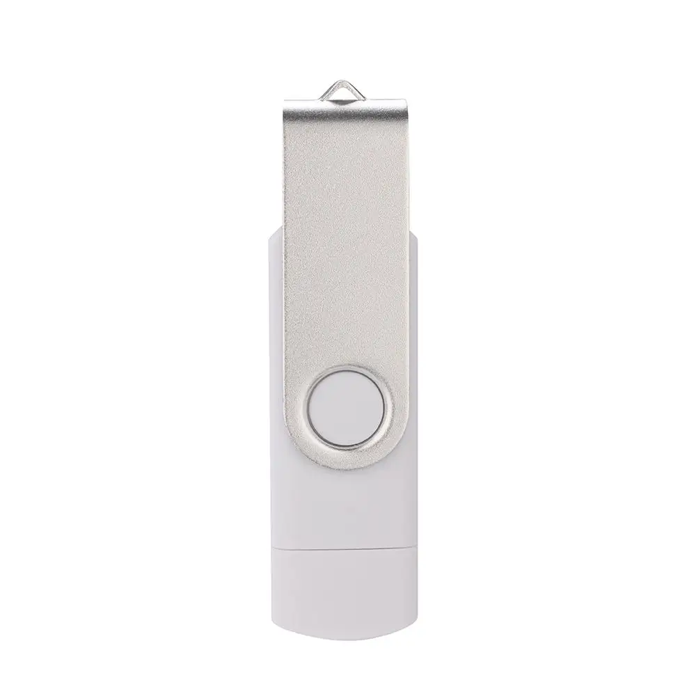 USB Flash Drive 64G OTG Pen Drive Memory USB Photo Stick Device 16/32G 128gb Flash Drive Disk For Phone Android PC - Цвет: White