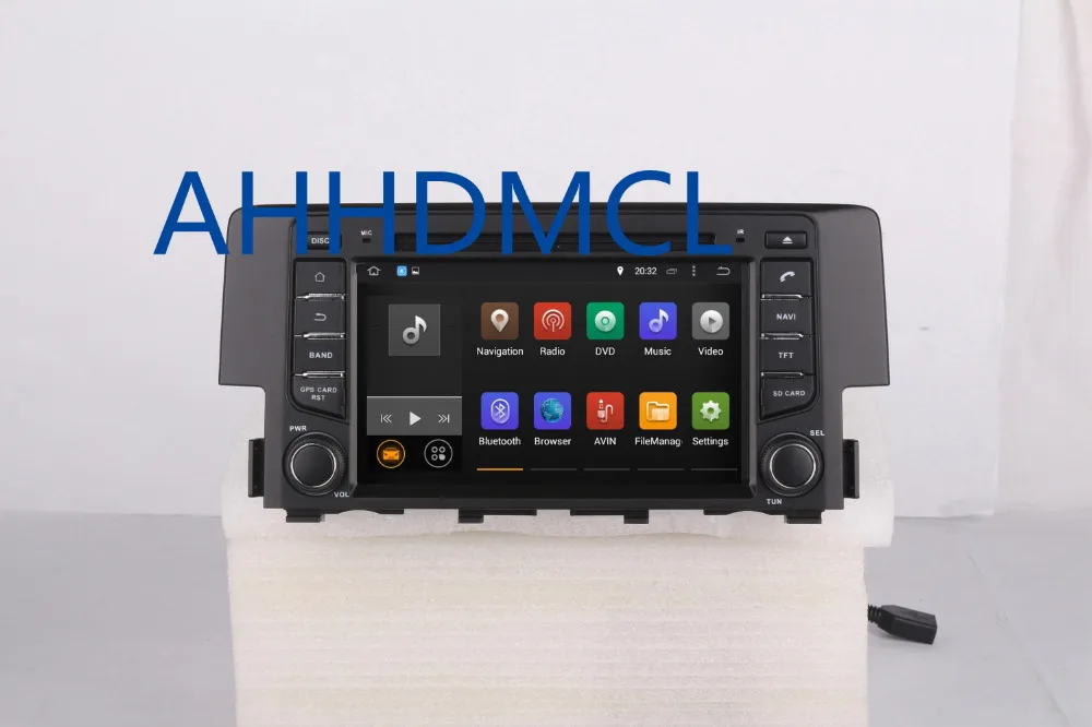 Discount AHHDMCL Car Multimedia Player Stereo Radio Audio DVD Android 9.0 Navigation 2G RAM For Civic 2016 2017 0