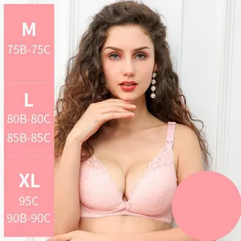 

Pregnant Mother Postpartum Bra Comfortable Breathable Lace Front Buckle Pregnant Maternity Bra Pregnant Women Nursing Bra