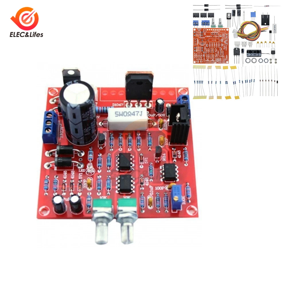 

Red 0-30V 2mA-3A DC Voltage Regulator power supply Module Continuously adjustable Current power module PCB DIY Electronic Kit