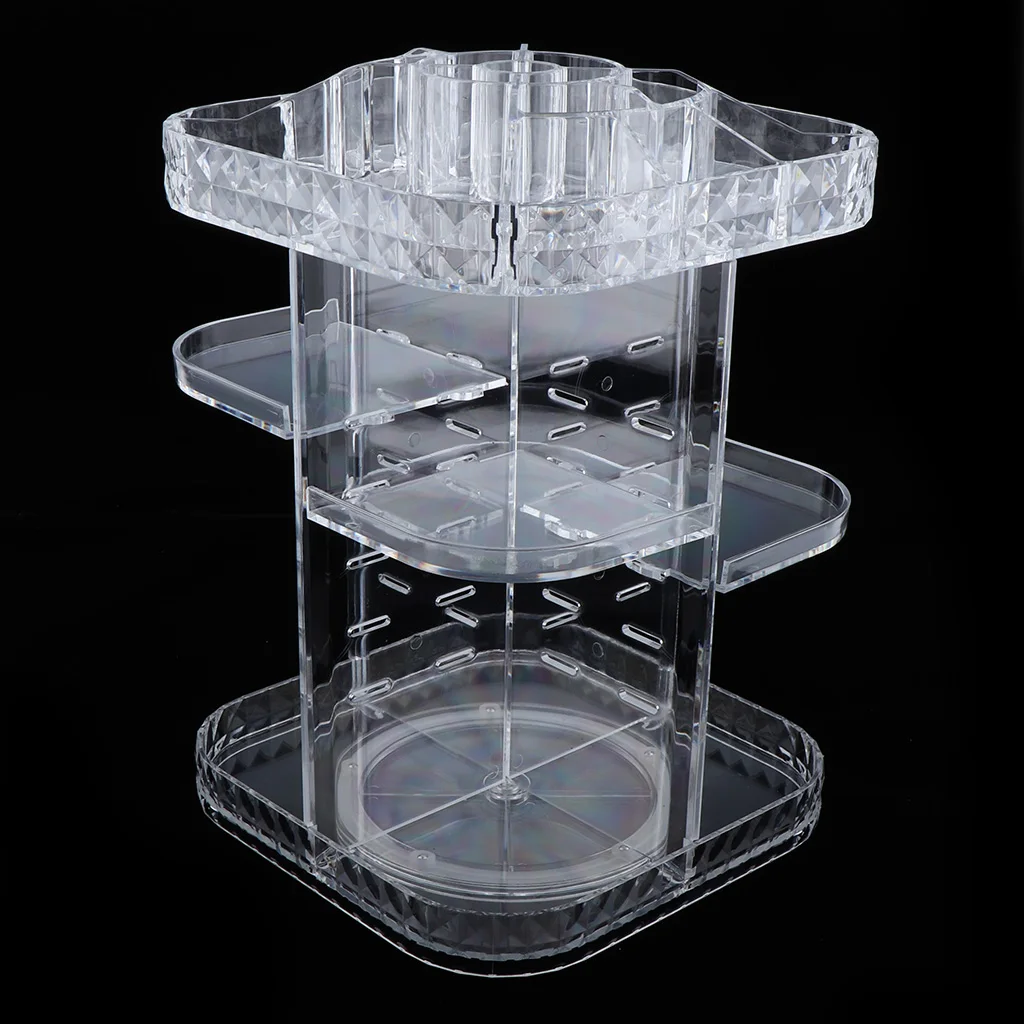 Makeup Brush Holder Face Cream, Lotions Storage Container Box Cosmetic Case Makeup Cosmetic Organizer
