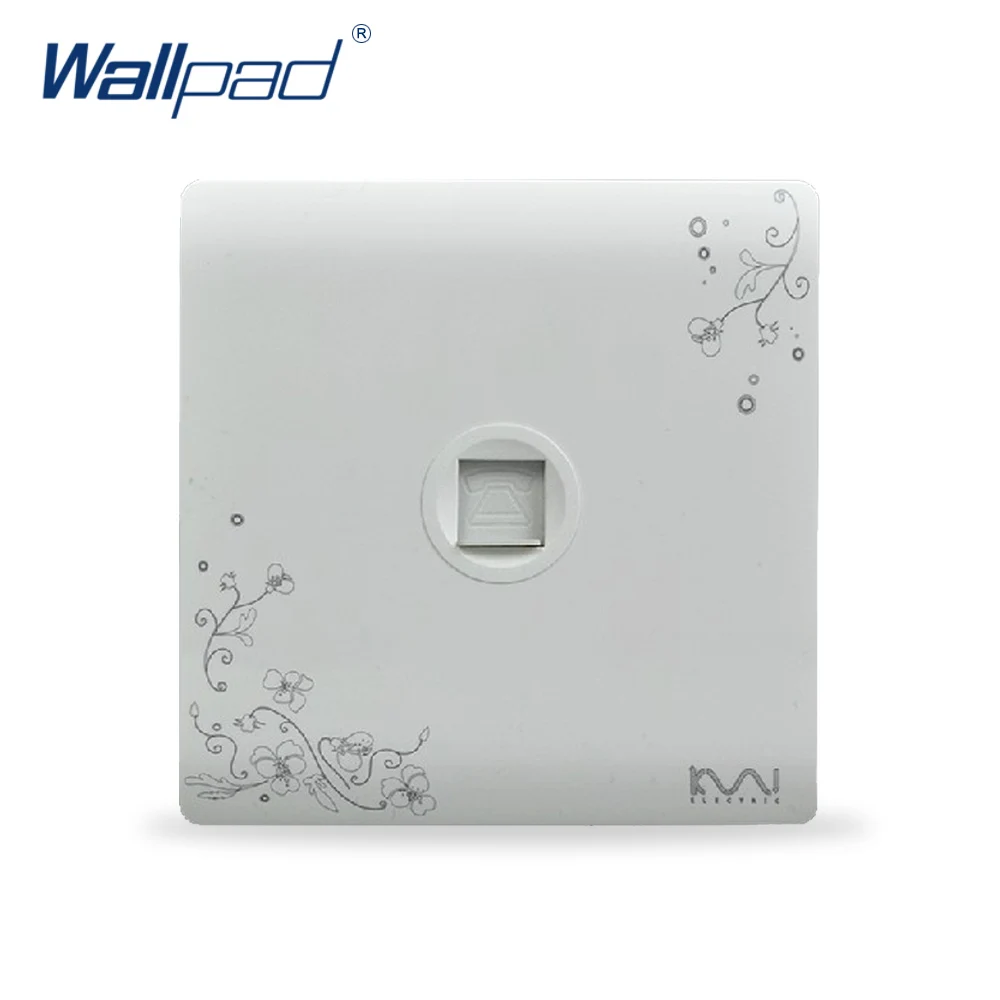 

2019 Hot Sale Telephone Socket Wallpad Luxury Wall Switch Panel Outlet Socket 86*86mm
