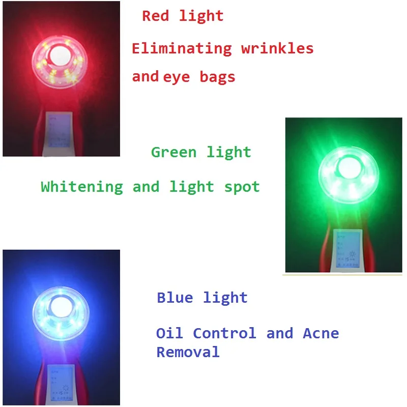  LED Beauty Apparatus3-Color Light LED Beauty Apparatus  Collagen  Anti Aging  Wrinkles  Scarring  A - 33045610383
