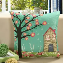 Зеленая серия скандинавском стиле хлопок подушка кашемир Подушка Наволочка офис наволочки