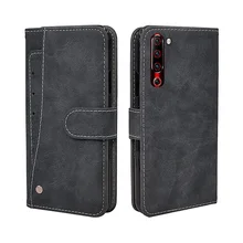 Funda billetera de lujo para Lenovo A5 S5 Z5s K5s Z6 Lite Pro, funda Vintage de cuero con tapa de TPU, funda de silicona para negocios, ranuras para tarjetas