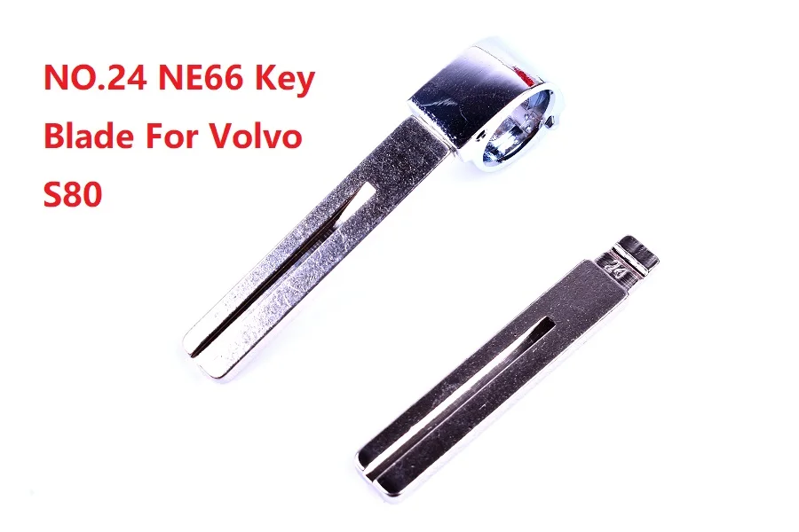 

NE66 Remote Key Blade For Volvo S80 Metal Blank Uncut Flip KD NO.24