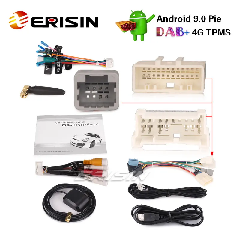 Erisin ES7929D " Android 9,0 Автомобильный gps Sat Nav DAB+ DVR для Renault Dacia Duster Logan Sandero Dokker