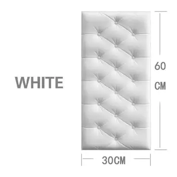 

Self Adhesive 3D WallPaper Faux Leather PE Foam Waterproof Wallpaper For Living Room Bedroom Kids Room Nursery Home Decor