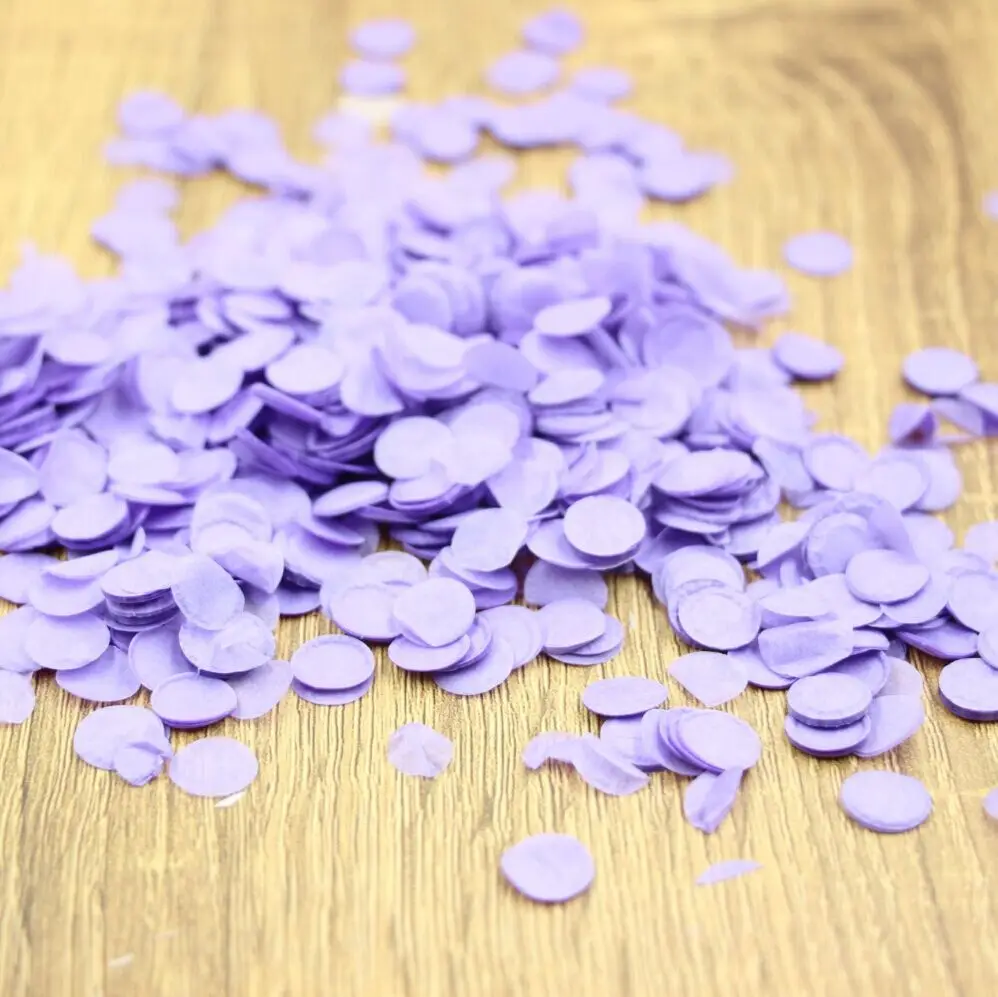 20g/bag 10mm Lavender Wedding Confetti, Tissue Paper Birthday Decor, Lavender Party Decoration