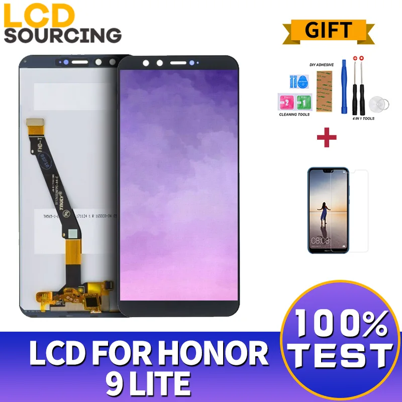 

5.65" LCD Display For Huawei Honor 9 Lite / Honor9 Youth Edition Touch Screen Digitizer For Honor9 Lite With Frame LLD L31 L22A