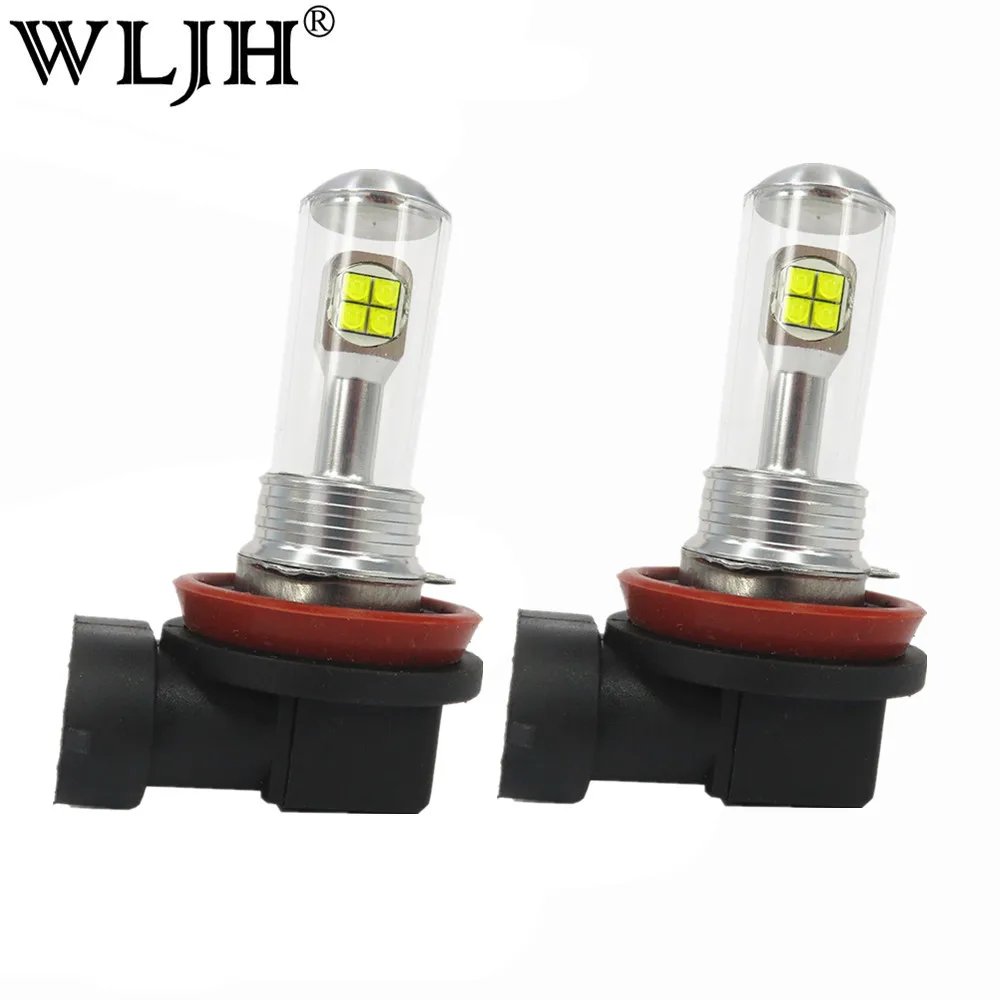 

WLJH 2x 1000lm 40W Car Led Light H8 LED Auto Fog Light Lamp Bulb for Hyundai Sonata Santa Fe Genesis Equus Azera Veloster Tucson