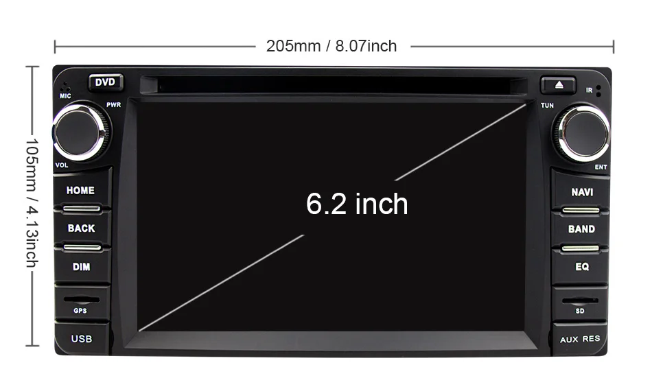 Top Eunavi 2 din Android 8.1 tda7851 car dvd radio player for Toyota Hilux VIOS Old Camry Prado RAV4 Prado 2003-2008 gps navi stereo 2