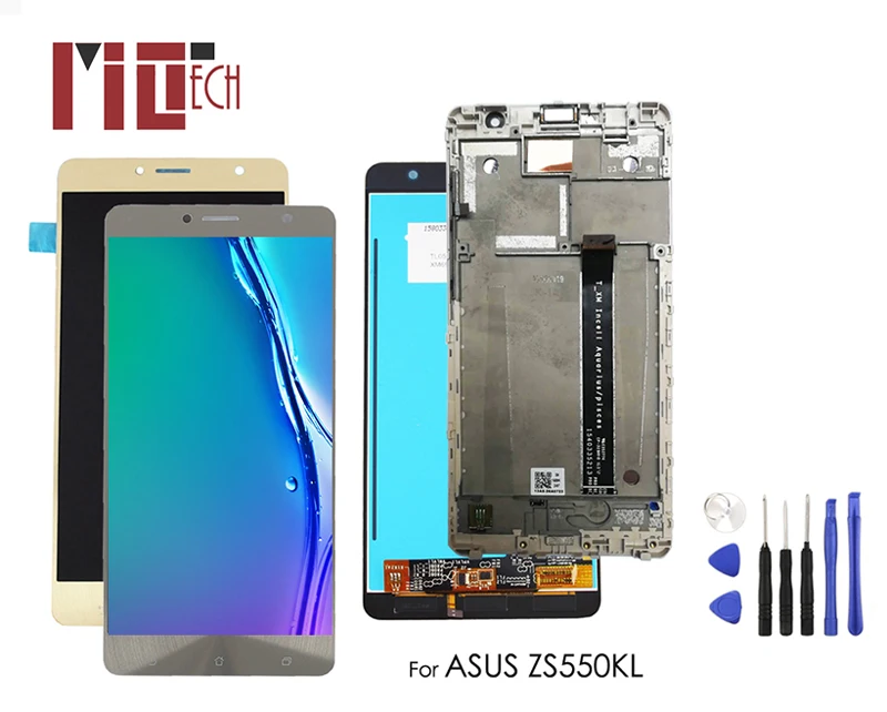 

LCD Display For Asus Zenfone 3 Deluxe ZS550KL Z01FD Touch Screen Digitizer Assembly Replacement 5.5" Black with Frame