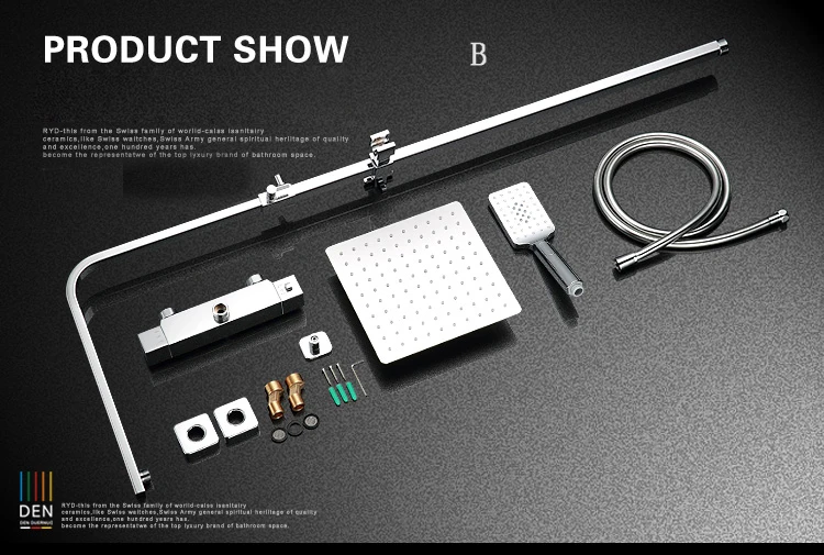 Душевая лейка латунная хромированная настенная 25 х25 см 10 дюймов|shower set|stainless steel