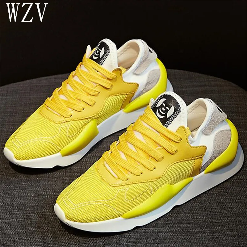 

Women Sneakers New 2019 Spring Fashion Mesh Breathable Platform Shoes Ladies Trainers Chaussure Femme Women Casual Shoes H356