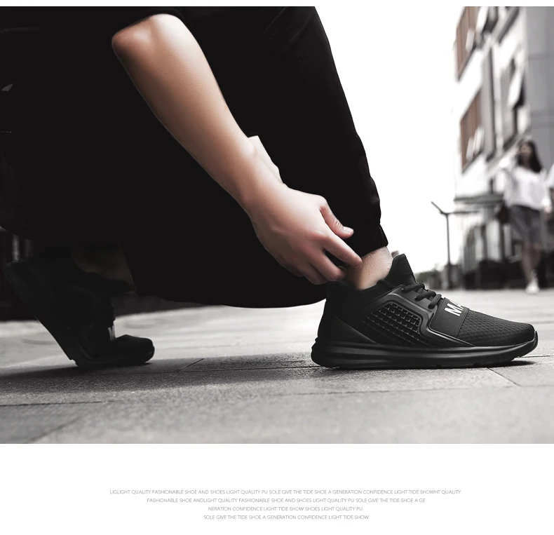 Дышащая мужская обувь для бега; Цвет черный, белый; спортивная обувь; мужские кроссовки; Zapatos corrientes de verano; Цвет Красный; chaussure homme de marque