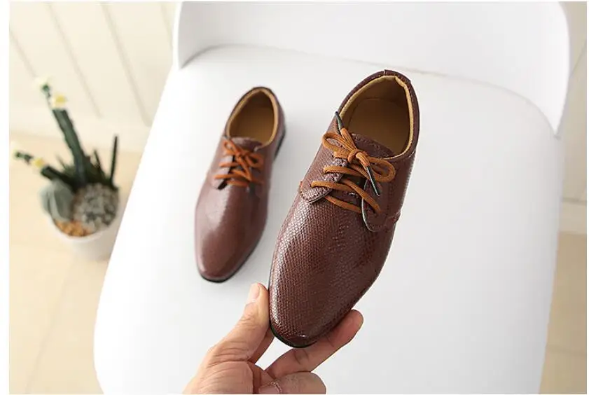 New Boys Leather Shoes Children Leather Wedding Oxford Shoes Girls School Casual Dress Sneakers for Kids