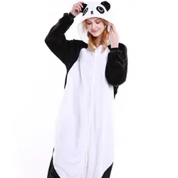 Животного пижамы one piece Panda onesies для взрослых пижамы wo Для мужчин фланель Прекрасный животных Пары пижамы для wo Для Мужчин's для мужчин