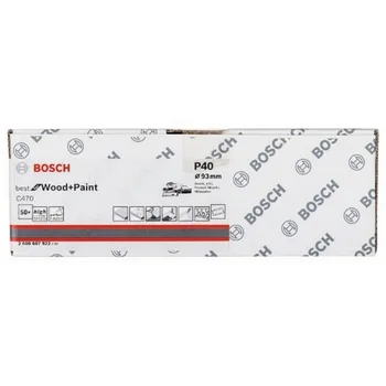 

BOSCH 2608607922 Lija Orbital C470 93x186mm 8 P G40 X50