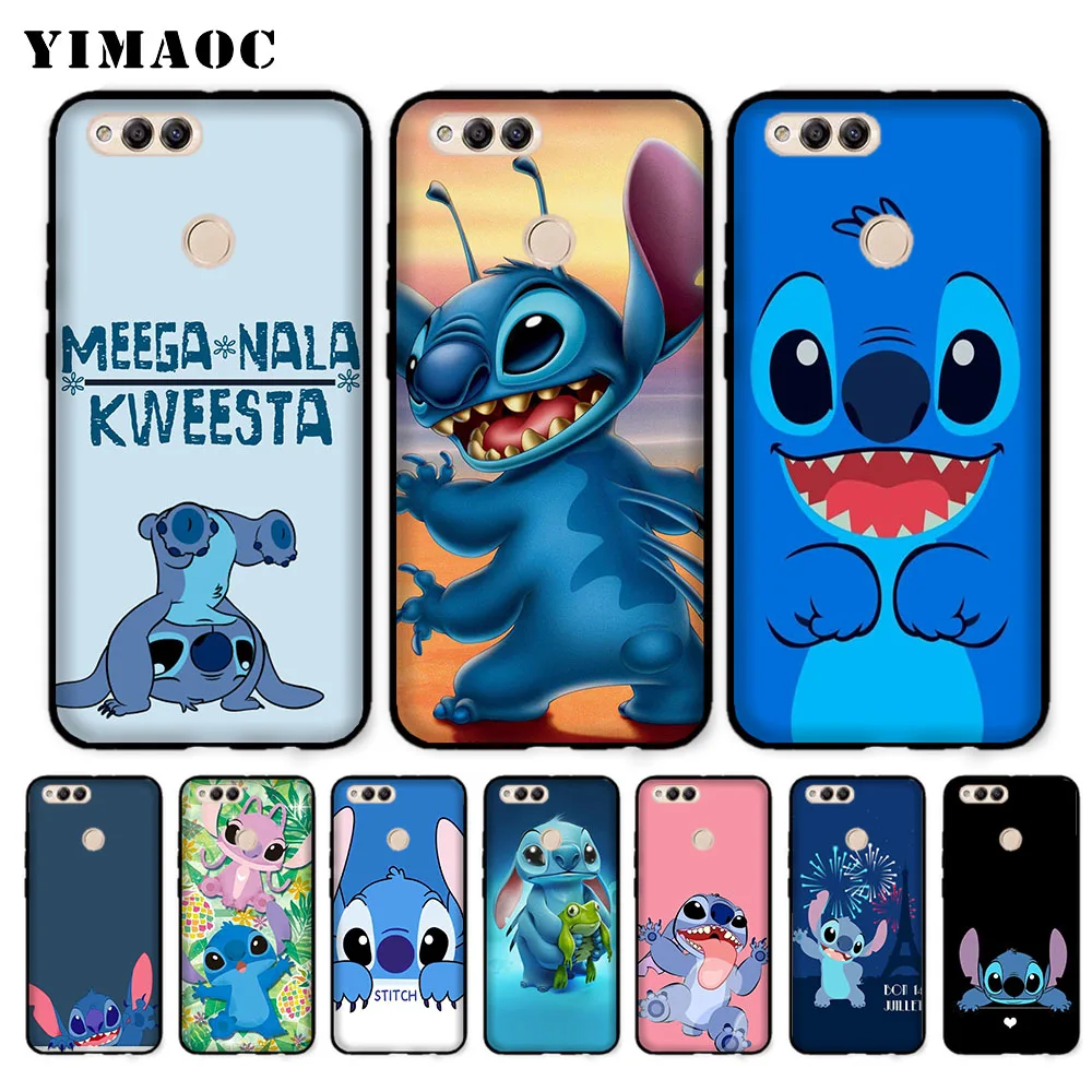 

YIMAOC Lilo Stitch fashion design Soft Case for Huawei Honor Note 10 9 Lite 8C 8X 8 Lite 7X 7A 3GB Pro 7C 6A
