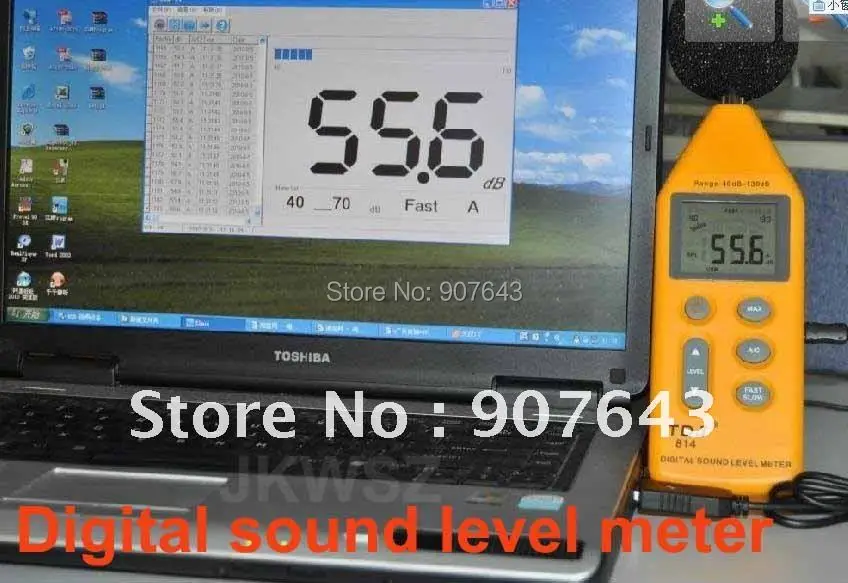Digital sound level meter With USB software noise meter Free Shipping