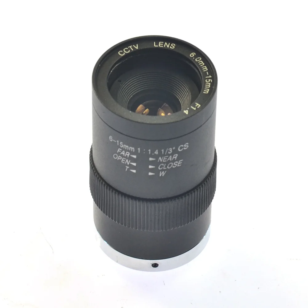 HD Manual Zoom Focus Lens for Industrial Camera 6 15mm CS Mount CCTV