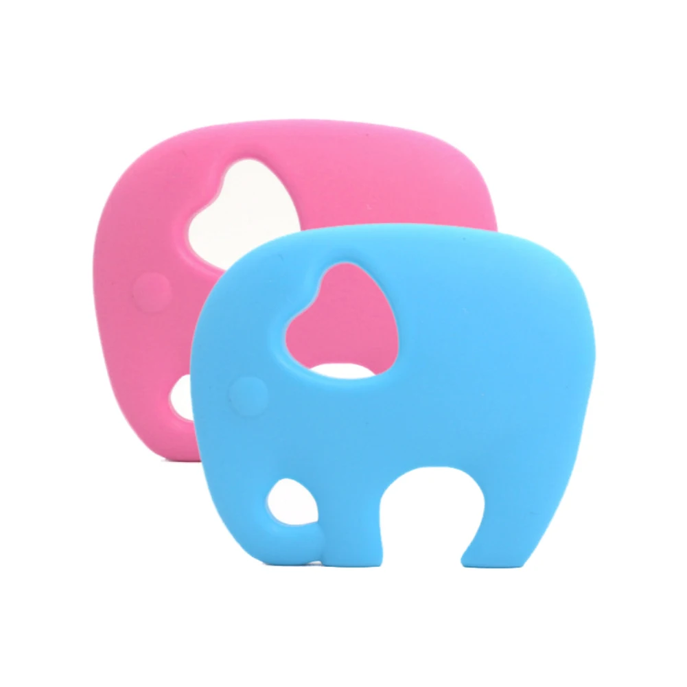1 шт. детский Прорезыватель животных Слон еда класс силиконовый для детей для прорезывания зубов Укус игрушечные лошадки DIY Childen подарки