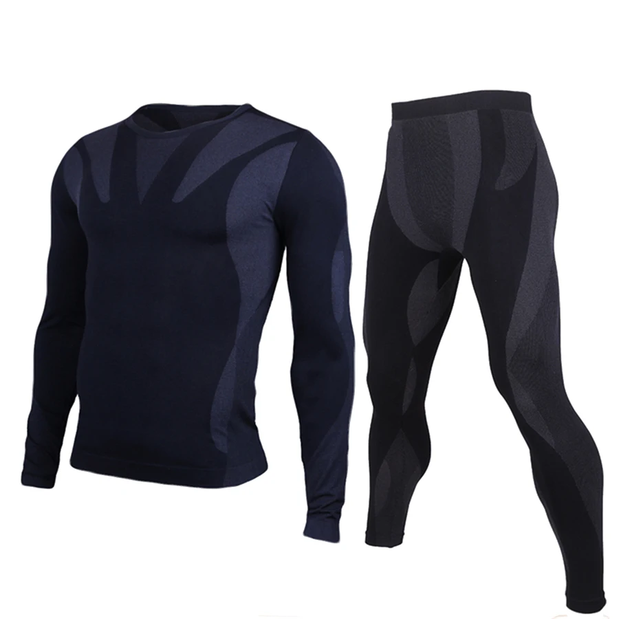 Codysale 2 Pcs Mens Fitness Compression Shirts Pants Suit Long Sleeve