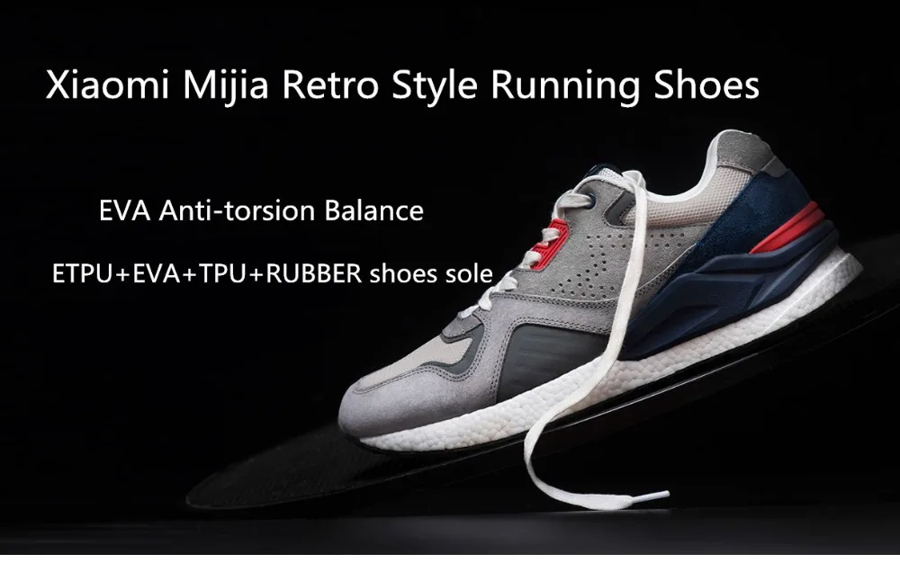 Новое поступление Xiaomi Mijia ретро кроссовки для бега спортивные из натуральной кожи прочные дышащие для спорта на открытом воздухе