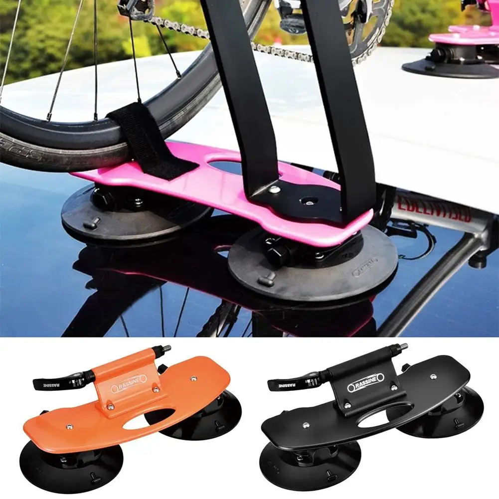 2pc Portable Car Roof Rack Suction Cup Bike Carrier Quick Installation