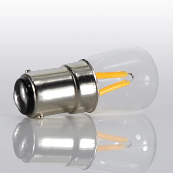 

bombillas led B15 1.5W 12 volt bulb light T22 Refrigerator Lighting B15D 12V glass shell filament bulbs 150 Lumens candle lamp