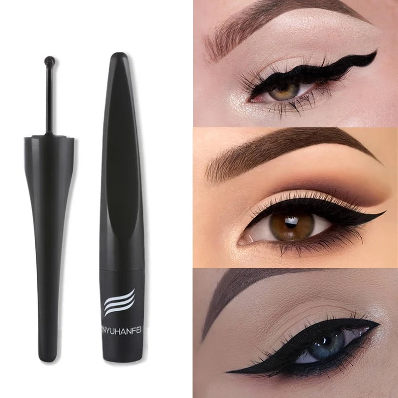 

Non-Dizzy Roller Wheel Eyeliner Long lasting Waterproof Sweatproof Black Liquid Eye Liner Pencil Makeup Tools new