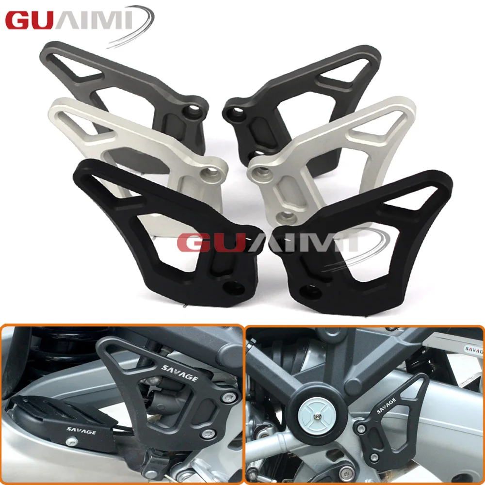 

Motorcycle CNC Aluminum Foot rest Foot Pegs Heel Plates Guard Protector For BMW R1200GS LC , R1200GS Adventure 2013-2016