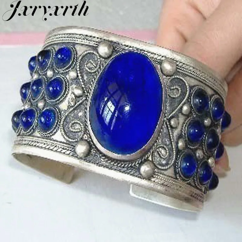 Jxryxrth'' Мужская Новая мода старый синий Кот двойной местный модный браслет длина весовое кольцо браслет