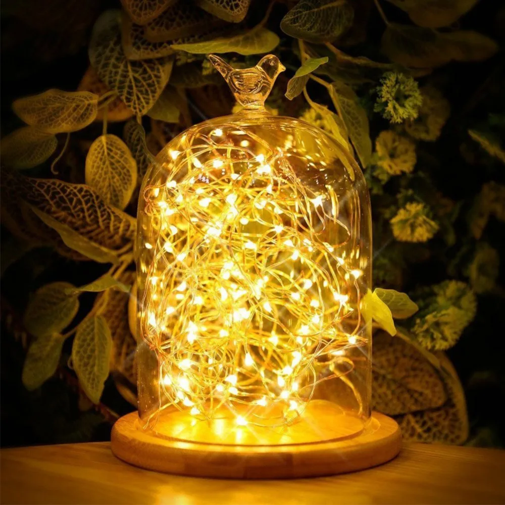 

Fairy lights 10M 2M 5M LED Bottle Wine Cork String Lights Silver Copper Wire Fairy Lights Waterproof Bottle For Decoration