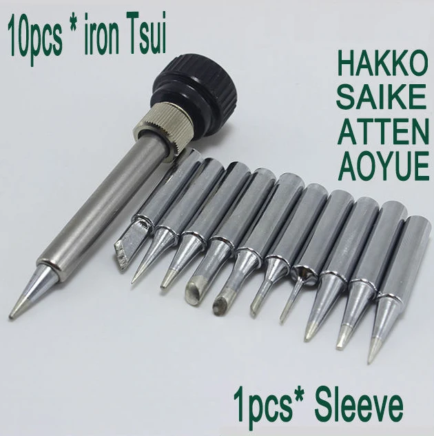 

10pcs/lot Lead-free Solder Iron Tip 900M-T Iron casing For 936 SAIKE ATTEN AOYUE KADA YIHUA Soldering Rework Station Iron Tsui