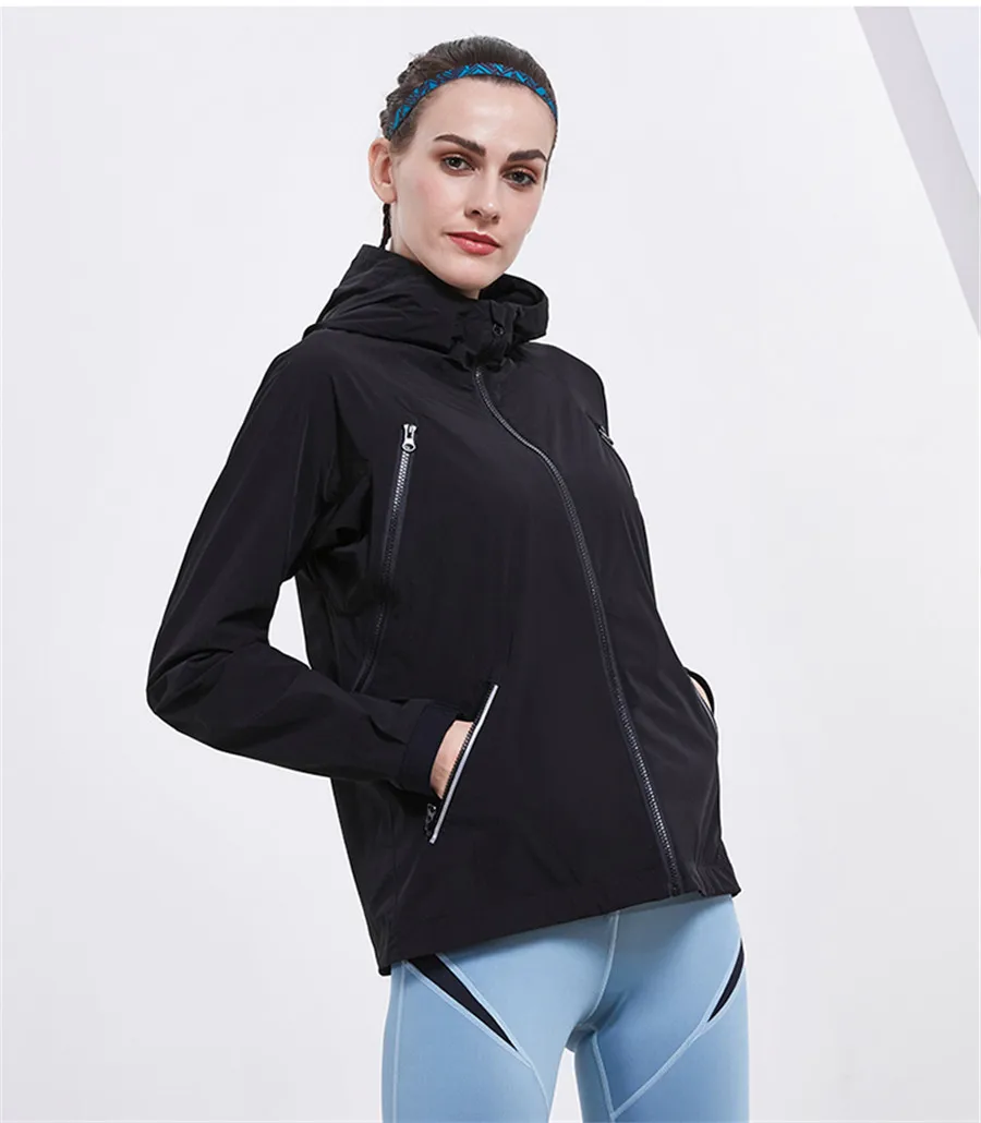 Vansydical, осенне-зимняя спортивная одежда, куртки на молнии для бега, женские толстовки для фитнеса и тренировок, спортивные ветровки, S-XXL