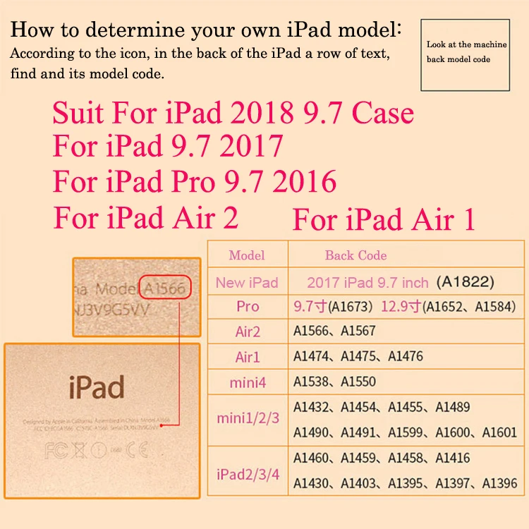 Для iPad 9,7 '' A1893 Беспроводная Bluetooth клавиатура чехол для iPad 9,7 A1822 планшет сплав клавиатура чехол для iPad Air 1 2