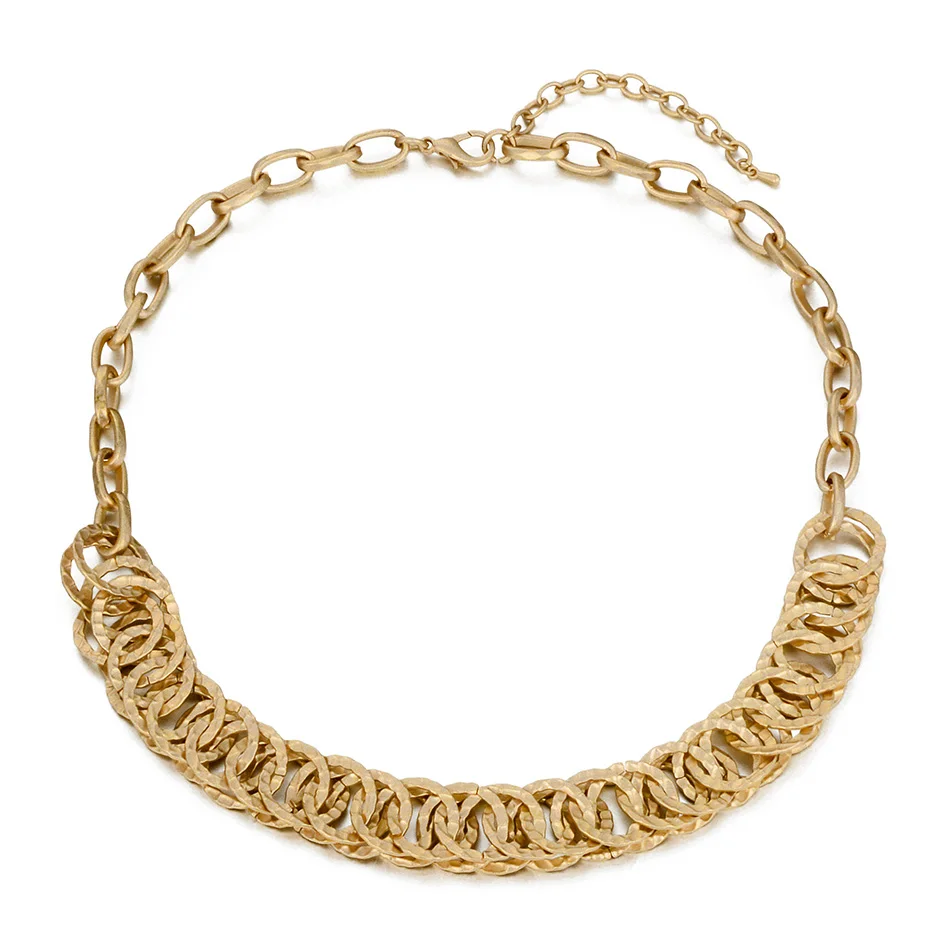 Buy OSHUER New handmade simple Iron alloy gold color