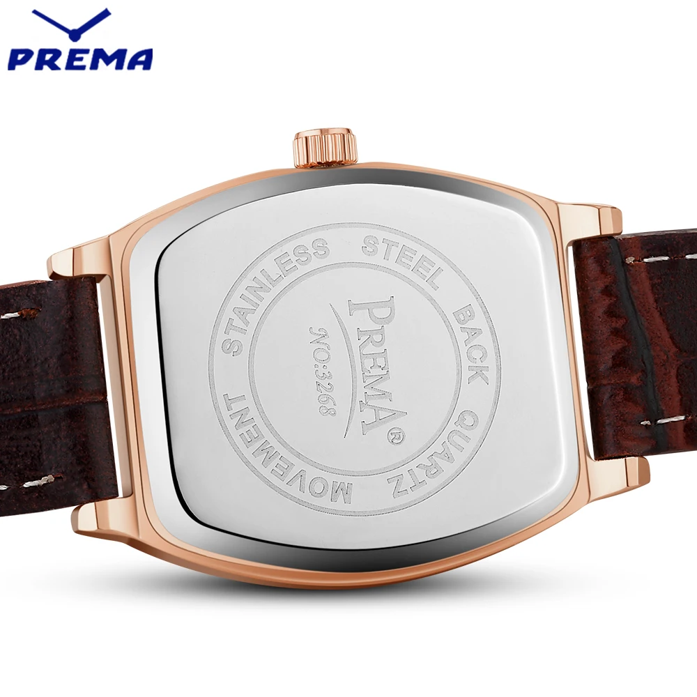 Relogio feminino Према Для женщин Часы Montre Femme MARQUE De Luxe кожаный ремешок защитный Форма