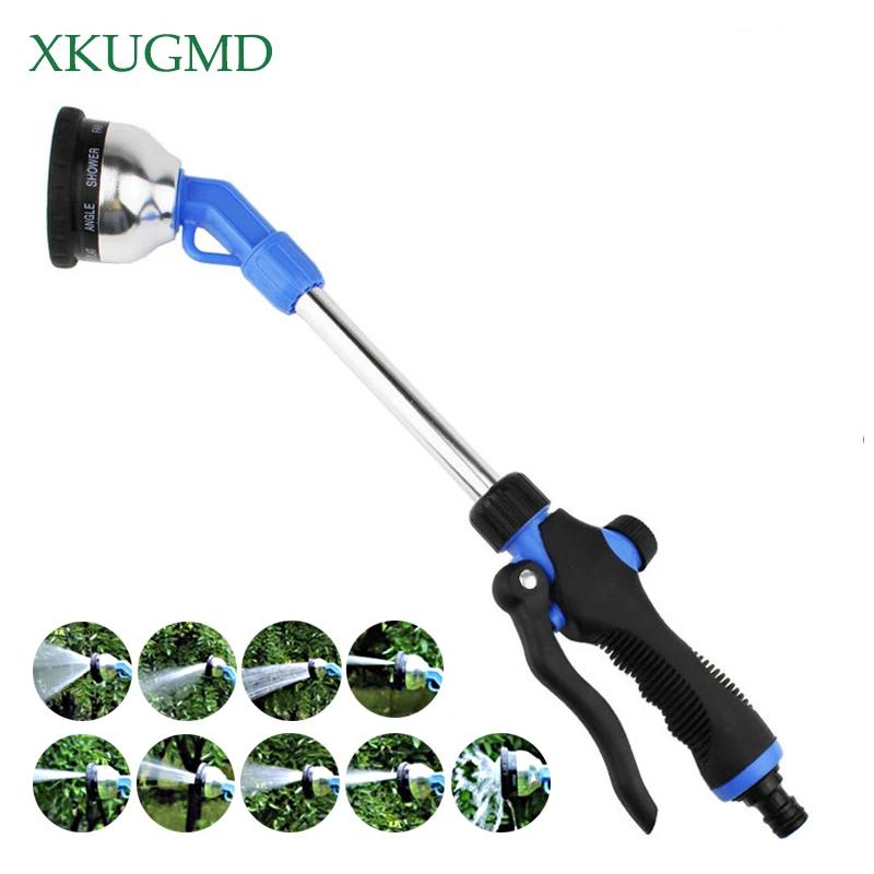 

Hot Nine-function Pole Spray Gun Car Wash Watering Multi-function Long-handled High-pressure Water Gun Garden Irrigation Tools